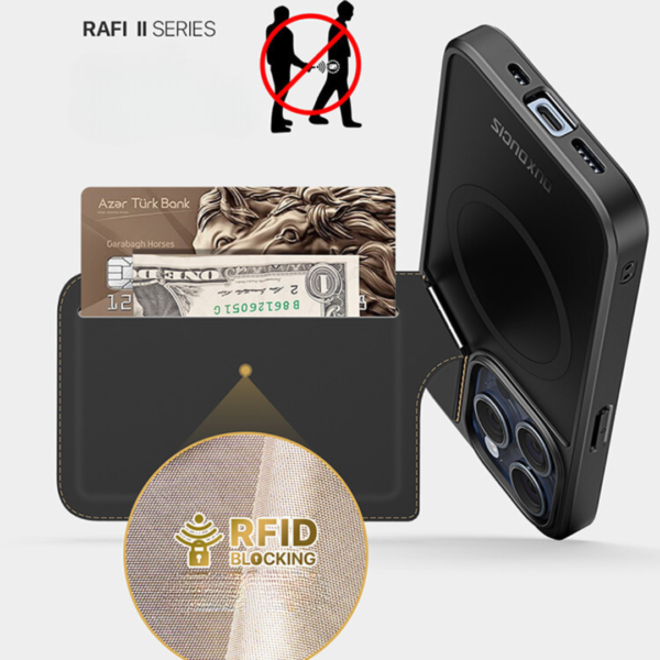 Business Magsafe mobile phone case with magnetic suction and bracket to prevent falling